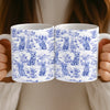 Personalisierte Tasse – Individuelles Geburtstagsgeschenk für Hundeliebhaber, Hundemama und Hundepapa – „Genieße mit Stil, belle im Blau“