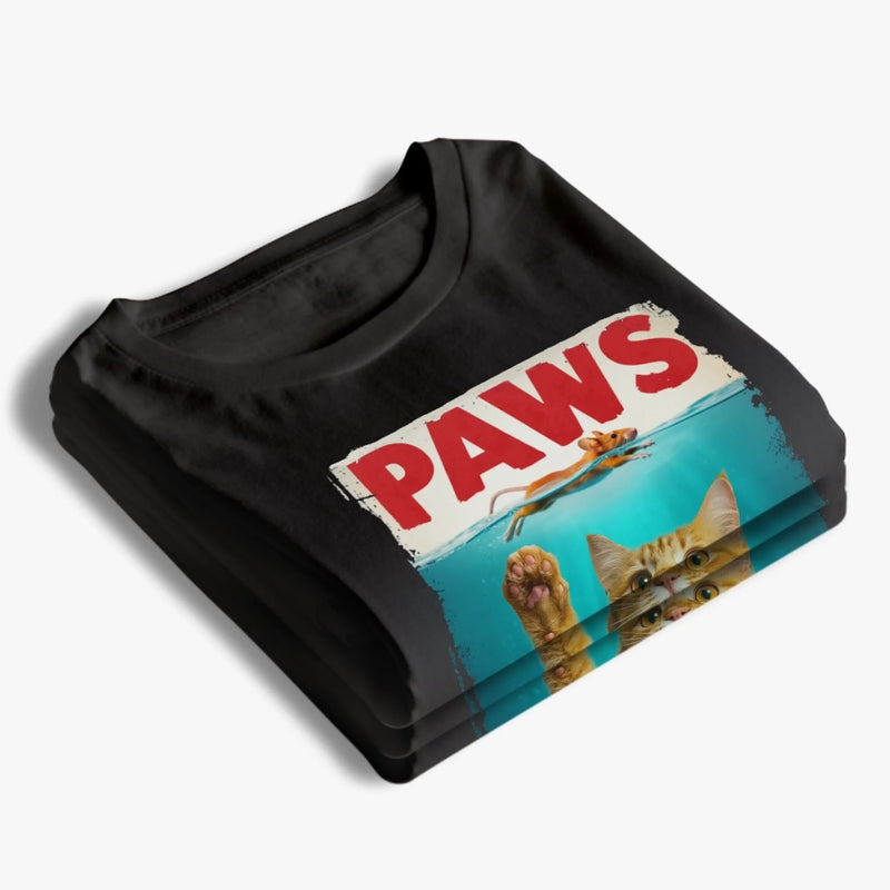 Personalisierte Foto-T-Shirts (Unisex & Premium) und Hoodie – Geburtstagsgeschenke für Hunde- & Katzenliebhaber, Hundemamas & -papas, Katzenbesitzer – „Meowster der Tiefe“