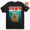 Personalisierte Foto-T-Shirts (Unisex & Premium) und Hoodie – Geburtstagsgeschenke für Hunde- & Katzenliebhaber, Hundemamas & -papas, Katzenbesitzer – „Meowster der Tiefe“