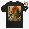 Personalisierte Foto-T-Shirts (Unisex & Premium) und Hoodie – Geburtstagsgeschenke für Hunde- & Katzenliebhaber, Hundemamas & -papas, Katzenbesitzer – „Meowzilla erhebt sich“