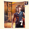 Personalisierte Foto-Decke – „Hustle, Hit, Never Quit“ – Familiendecke – Geschenk für dich selbst, beste Freunde, Geschwister und Familienmitglieder
