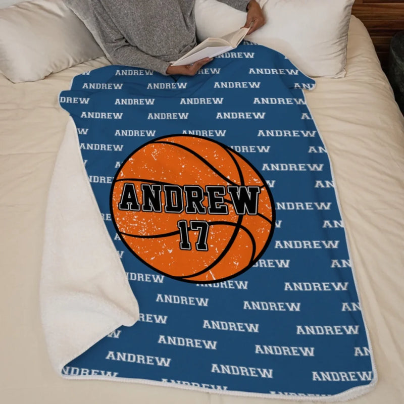 Game On, Fire Up – Personalisierte Decke – Geschenk für Sportliebhaber und Sportler