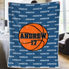 Game On, Fire Up – Personalisierte Decke – Geschenk für Sportliebhaber und Sportler