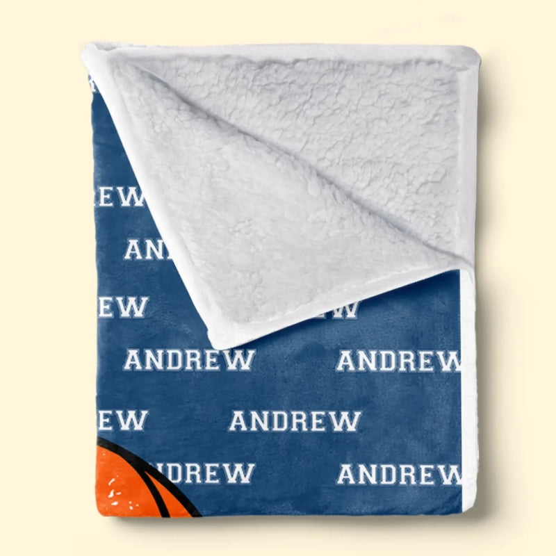 Game On, Fire Up – Personalisierte Decke – Geschenk für Sportliebhaber und Sportler