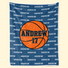 Game On, Fire Up – Personalisierte Decke – Geschenk für Sportliebhaber und Sportler