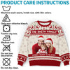 Unisex Ugly-Sweatshirt mit personalisiertem Foto – Weihnachts- oder Geburtstagsgeschenk für Mama, Papa und Kinder – „Die Menschen tragen, die man am meisten liebt“