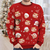 Unisex Ugly-Sweatshirt mit personalisiertem Foto – Weihnachts- oder Geburtstagsgeschenk für Mama, Papa und Kinder – „Weil ein Foto nicht genug ist“