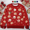 Unisex Ugly-Sweatshirt mit personalisiertem Foto – Weihnachts- oder Geburtstagsgeschenk für Mama, Papa und Kinder – „Weil ein Foto nicht genug ist“