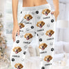 Personalisierte Pyjamahose mit Foto – Weihnachts- oder Geburtstagsgeschenk für Hundeliebhaber, Hundemama, Hundepapa und Katzenbesitzer – « Gemütliche Nächte, Welpen-Vibes »