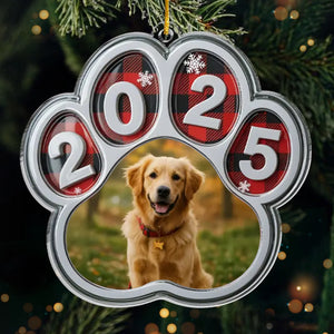 Personalisierter Foto-Acryl-Ornament – Weihnachtliches Erinnerungs- und Gedenkgeschenk für Hunde und Katzen – „Immer an meiner Seele“