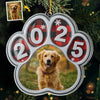 Personalisierter Foto-Acryl-Ornament – Weihnachtliches Erinnerungs- und Gedenkgeschenk für Hunde und Katzen – „Immer an meiner Seele“