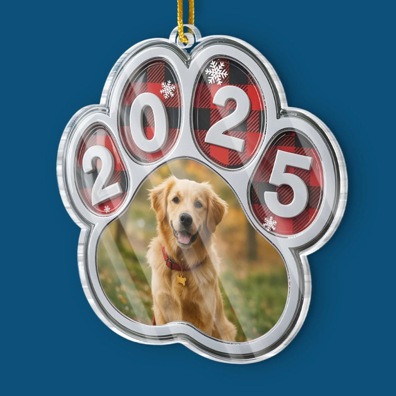 Personalisierter Foto-Acryl-Ornament – Weihnachtliches Erinnerungs- und Gedenkgeschenk für Hunde und Katzen – „Immer an meiner Seele“