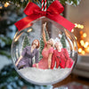 Personalisierte 3D-Acrylkugel mit Foto – Weihnachts- oder Geburtstagsgeschenk für beste Freundinnen, Schwestern, BFF – « Alles, was ich mir zu Weihnachten wünsche, sind wir »