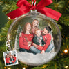 Personalisierte 3D-Acrylkugel mit Foto – Weihnachts- oder Geburtstagsgeschenk für Mama, Papa und Kinder – « Unser größtes Geschenk sind wir füreinander »