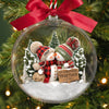 Personalisierter 3D-Acrylkugel-Ornament „Erstes Weihnachten“ – Weihnachts- oder Hochzeitsgeschenk für Ehemann und Ehefrau, für ihn und sie – „Du und ich für immer“
