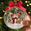 Personalisierter 3D-Acrylkugel-Ornament „Erstes Weihnachten“ – Weihnachts- oder Hochzeitsgeschenk für Ehemann und Ehefrau, für ihn und sie – „Du und ich für immer“