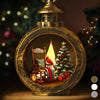 Personalisierter Laternen-Ornament mit Kerzenlicht – Weihnachts- und Gedenkgeschenk zum Andenken an Mama oder Papa – „Zum Gedenken an ein Leben“