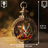 Personalisierter Laternen-Ornament mit Kerzenlicht – Weihnachts- und Gedenkgeschenk zum Andenken an Mama oder Papa – „Zum Gedenken an ein Leben“