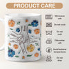 Personalisierte 3D-Tasse mit Aufbläh-Effekt – Familiengeschenk zum Muttertag für Mama und Oma – „Halte meine Hand, halte mein Herz“