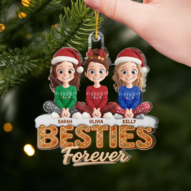 Personalisiertes Acryl-Ornament – Das perfekte Freundschaftsgeschenk für Frauen, Schwestern & BFF – Für immer Seelenverwandte