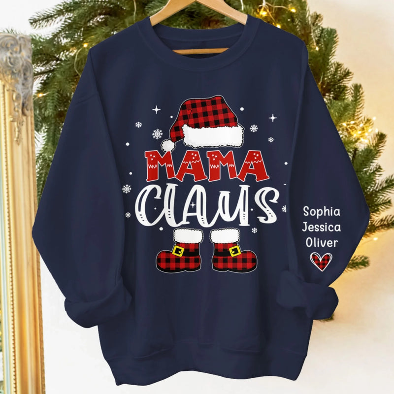 Personalisiertes Unisex-Sweatshirt oder Hoodie mit Ärmeldesign – Weihnachts- & Geburtstagsgeschenke für Mama, Oma – Gegründet in Liebe