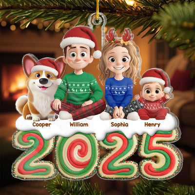 Personalisiertes Acryl-Ornament – Weihnachts- & Geburtstagsgeschenke für Familie, Hunde- & Katzenliebhaber – Für immer ein Teil von uns