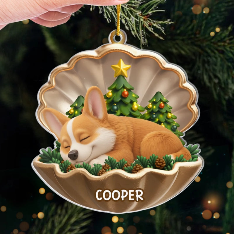Benutzerdefiniertes Acryl-Ornament - Personalisierte Weihnachts-Andenken und Mitgefühlsgeschenke für Hunde - Für immer mein Weihnachtsengel