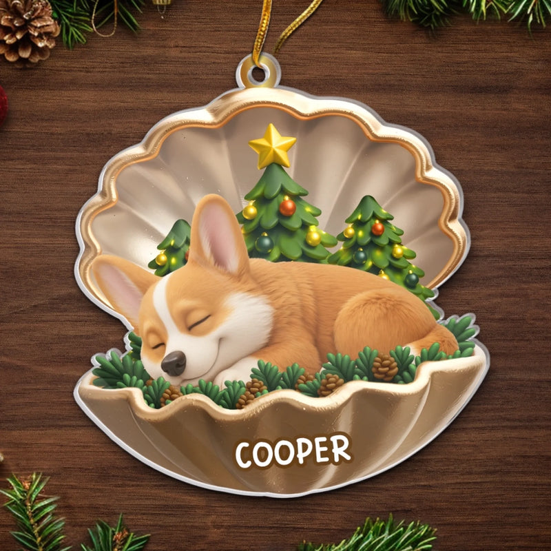 Benutzerdefiniertes Acryl-Ornament - Personalisierte Weihnachts-Andenken und Mitgefühlsgeschenke für Hunde - Für immer mein Weihnachtsengel