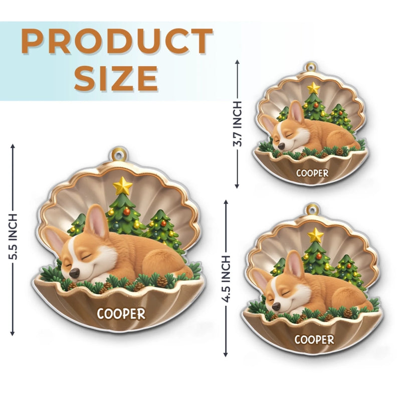 Benutzerdefiniertes Acryl-Ornament - Personalisierte Weihnachts-Andenken und Mitgefühlsgeschenke für Hunde - Für immer mein Weihnachtsengel