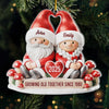 Personalisiertes Acryl-Ornament – Jubiläums-, Weihnachts- & Hochzeitsgeschenke für Ehemann & Ehefrau – Mein Happy-Ever-Gnome