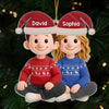 Benutzerdefiniertes Gehäkeltes Acryl-Ornament – Personalisierte Jubiläums-, Weihnachts- und Hochzeitsgeschenke für Ehemann und Ehefrau, Ihn und Sie – Verliebt verhäkelt
