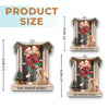 Benutzerdefiniertes Acryl-Ornament – Personalisierte Jubiläums-, Weihnachts- und Hochzeitsgeschenke für Ehemann und Ehefrau, Hundepapa und Hundemama – Liebe an der Haustür