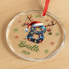Benutzerdefiniertes Foto-Glasornament – Personalisierte Weihnachts- und Babypartygeschenke für frischgebackene Mamas, Papas und Eltern – Erstes kleines Licht
