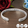 Edelstahlarmband Mit Individueller Gravur – Personalisiertes Erinnerungsgeschenk Zum Verlust Von Mama, Papa – Ich Werde Dich Bei Mir Tragen