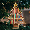 Personalisiertes Holz- Und Acrylornament - Personalisierte Weihnachtsgeschenke Für Buchliebhaber, Bücherwürmer, Leser - Bücher Sind Der Spiegel Der Seele