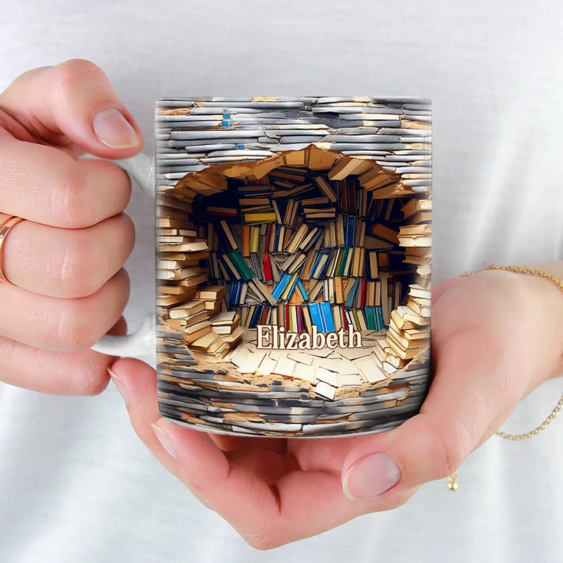 Ein Buch Pro Tag Hält Die Realität Fern – Personalisierte Tasse – Weihnachtsgeschenk Für Buchliebhaber