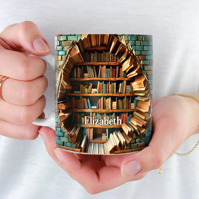 Bücher Sind Eine Einzigartig Tragbare Magie – Personalisierte Tasse – Weihnachtsgeschenk Für Buchliebhaber