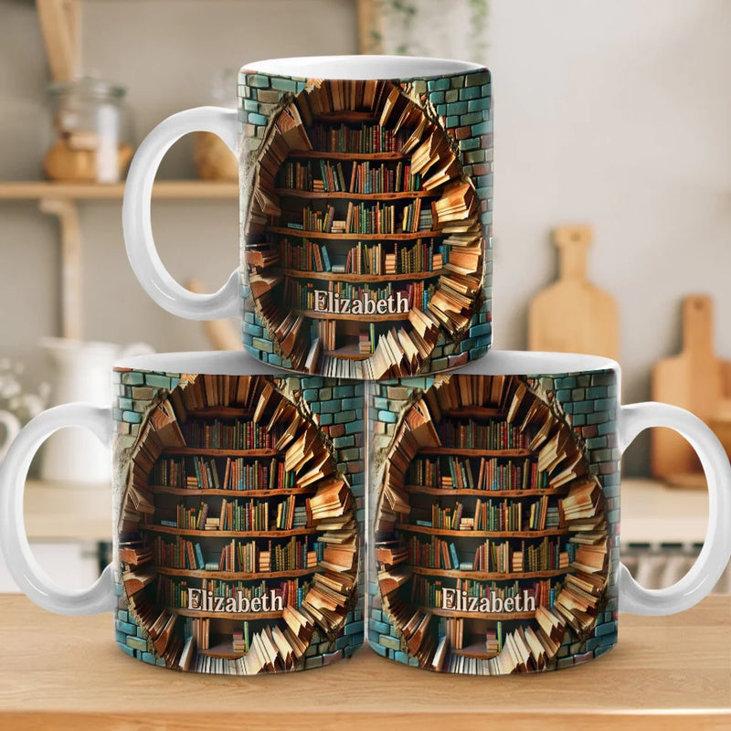 Bücher Sind Eine Einzigartig Tragbare Magie – Personalisierte Tasse – Weihnachtsgeschenk Für Buchliebhaber