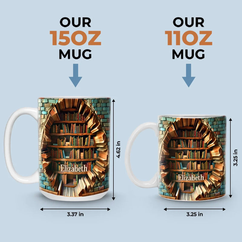 Bücher Sind Eine Einzigartig Tragbare Magie – Personalisierte Tasse – Weihnachtsgeschenk Für Buchliebhaber