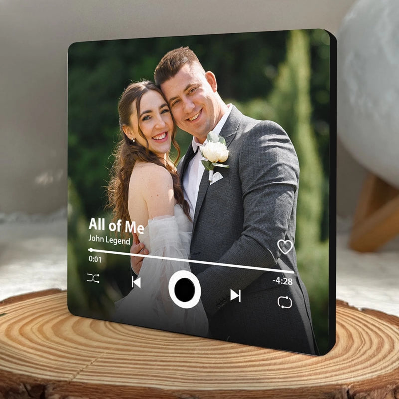 Individueller Kühlschrankmagnet Mit Foto Und Musik, Der Lieder Abspielen Kann – Personalisierte Geschenke Zum Jahrestag, Weihnachten Und Zur Hochzeit Für Mann Und Frau, Für Sie Und Ihn – Gemeinsam Als Eins