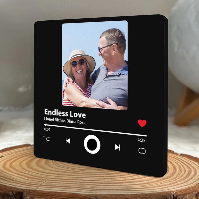 Individueller Kühlschrankmagnet Mit Foto Und Musik, Der Lieder Abspielen Kann – Personalisierte Geschenke Zum Jahrestag, Weihnachten Und Zur Hochzeit Für Mann Und Frau, Für Sie Und Ihn – Alles Von Mir Liebt Alles Von Dir