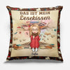 Personalisiertes Taschenkissen - Geschenke Für Buchliebhaber, Bücherwürmer, Leser - Das Flüstern Umgeblätterter Seiten