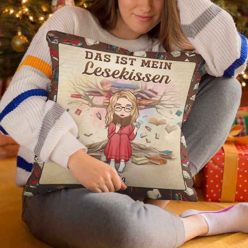 Personalisiertes Taschenkissen - Geschenke Für Buchliebhaber, Bücherwürmer, Leser - Das Flüstern Umgeblätterter Seiten