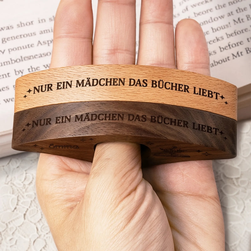 Personalisierte Buchstützen - Weihnachtsgeschenke Für Buchliebhaber, Bücherwürmer, Leser - Träume Beginnen Zwischen Den Seiten