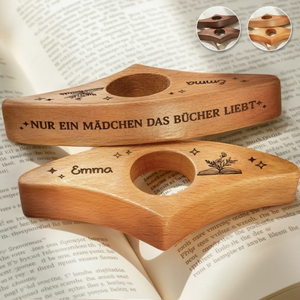 Personalisierte Buchstützen - Weihnachtsgeschenke Für Buchliebhaber, Bücherwürmer, Leser - Träume Beginnen Zwischen Den Seiten
