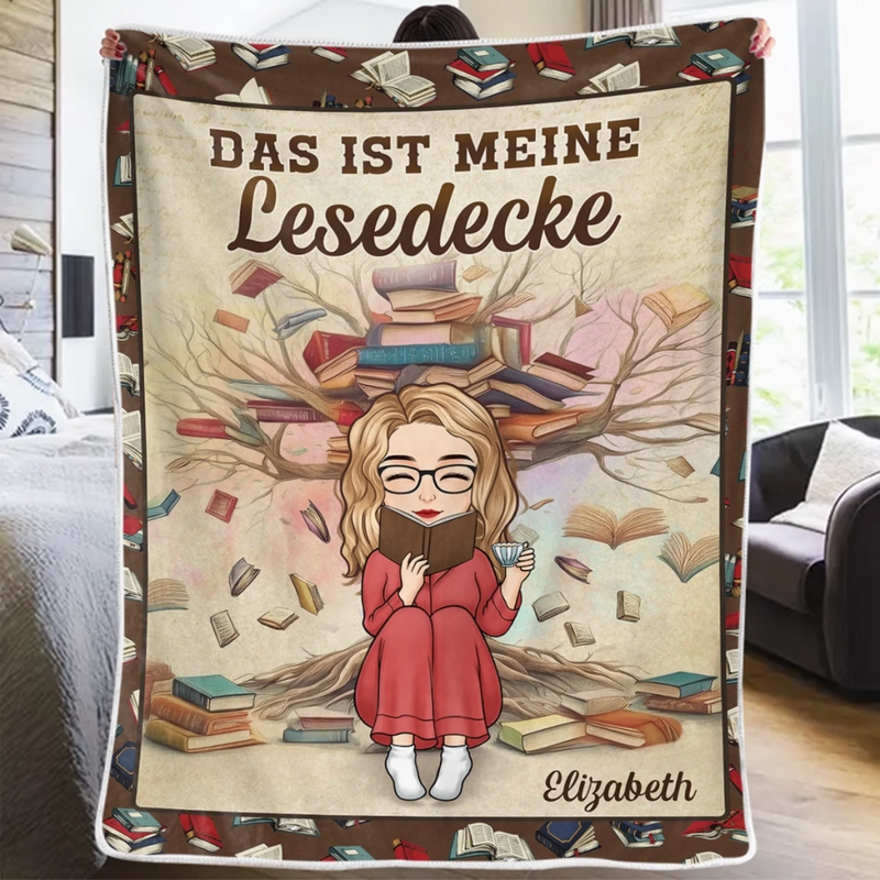 Personalisierte Decke – Personalisierte buchige Geschenke für Buchliebhaber, Bücherwürmer, Leser – Die Wärme einer Decke verstärkt jede Geschichte