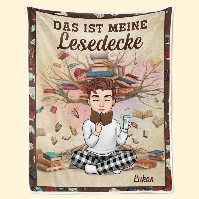 Personalisierte Decke – Personalisierte buchige Geschenke für Buchliebhaber, Bücherwürmer, Leser – Die Wärme einer Decke verstärkt jede Geschichte