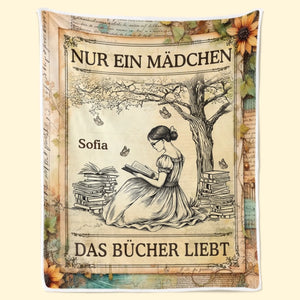Personalisierte Decke - Geschenke Für Buchliebhaber, Bücherwürmer, Leser - Lost In Stories