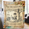 Personalisierte Decke - Geschenke Für Buchliebhaber, Bücherwürmer, Leser - Lost In Stories
