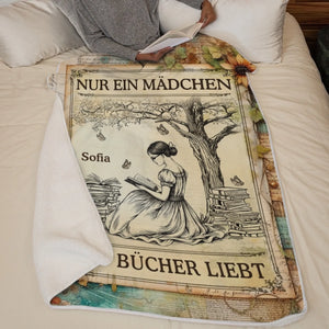 Personalisierte Decke - Geschenke Für Buchliebhaber, Bücherwürmer, Leser - Lost In Stories